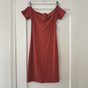 Off the shoulder cotton dress